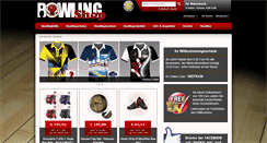 Desktop Screenshot of bowling-shop.de